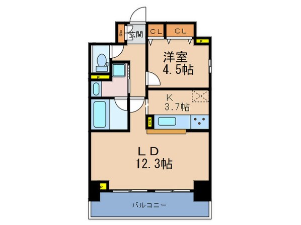 プランドール・堂島の物件間取画像